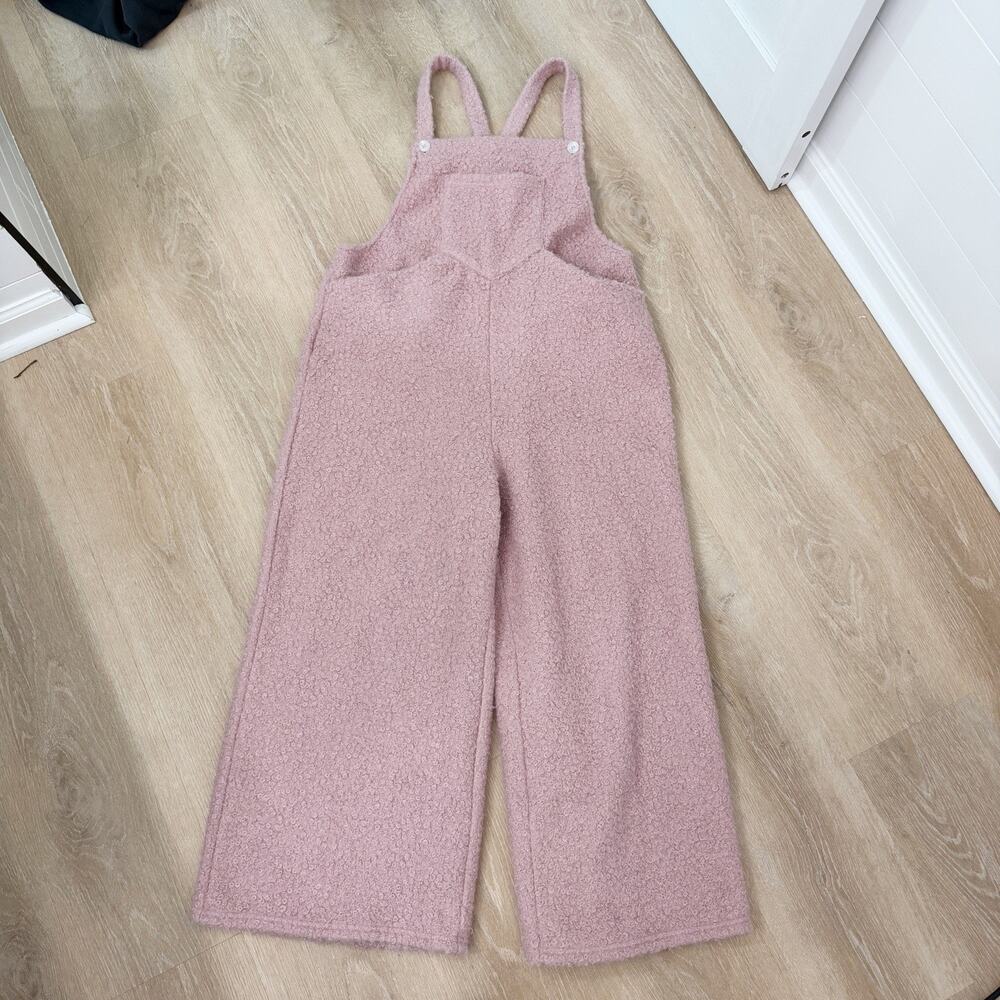 Women’s Halara Pockets Casual Teddy Overalls Dirty Pink Size XL
